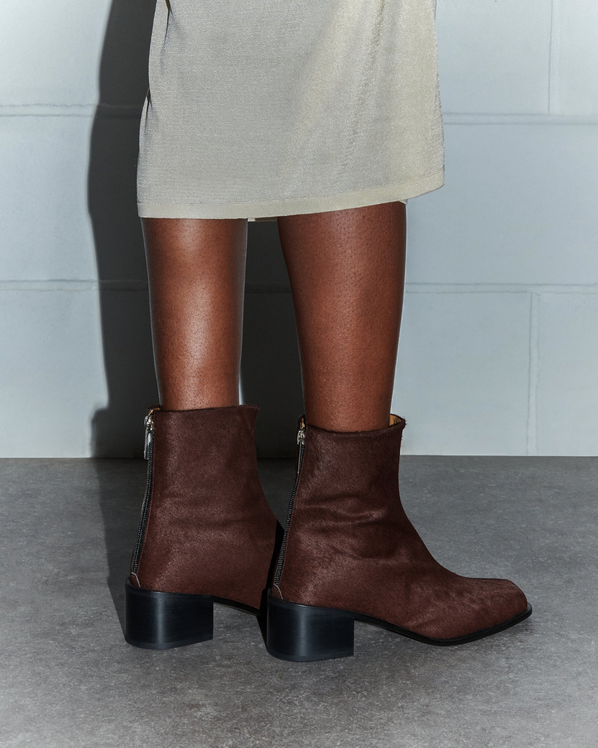 Yuna Ankle Boots Brown