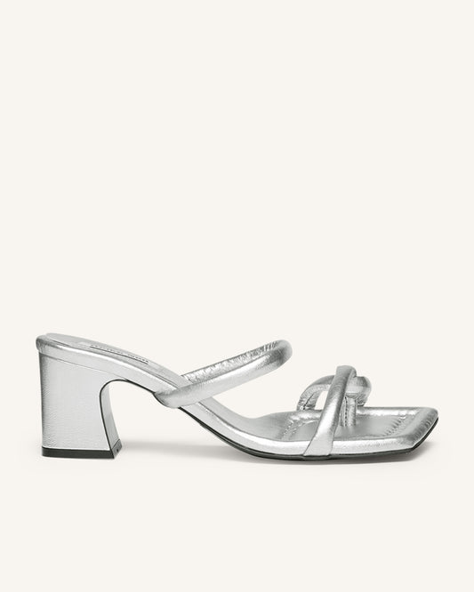 Udon Silver Sandals