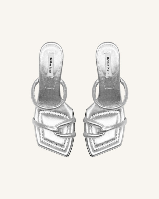 Udon Silver Sandals