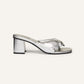 Yumi Ribbon Sandals Silver