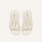 Yeji Twisted Sandals White