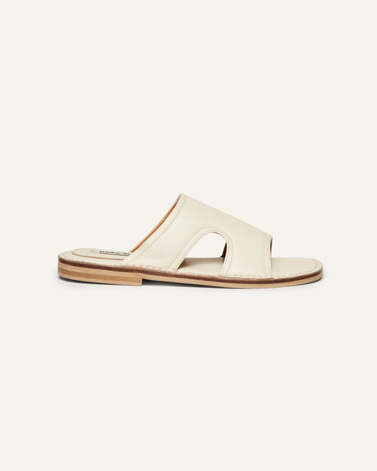 Padded Cut-Out Slides Beige