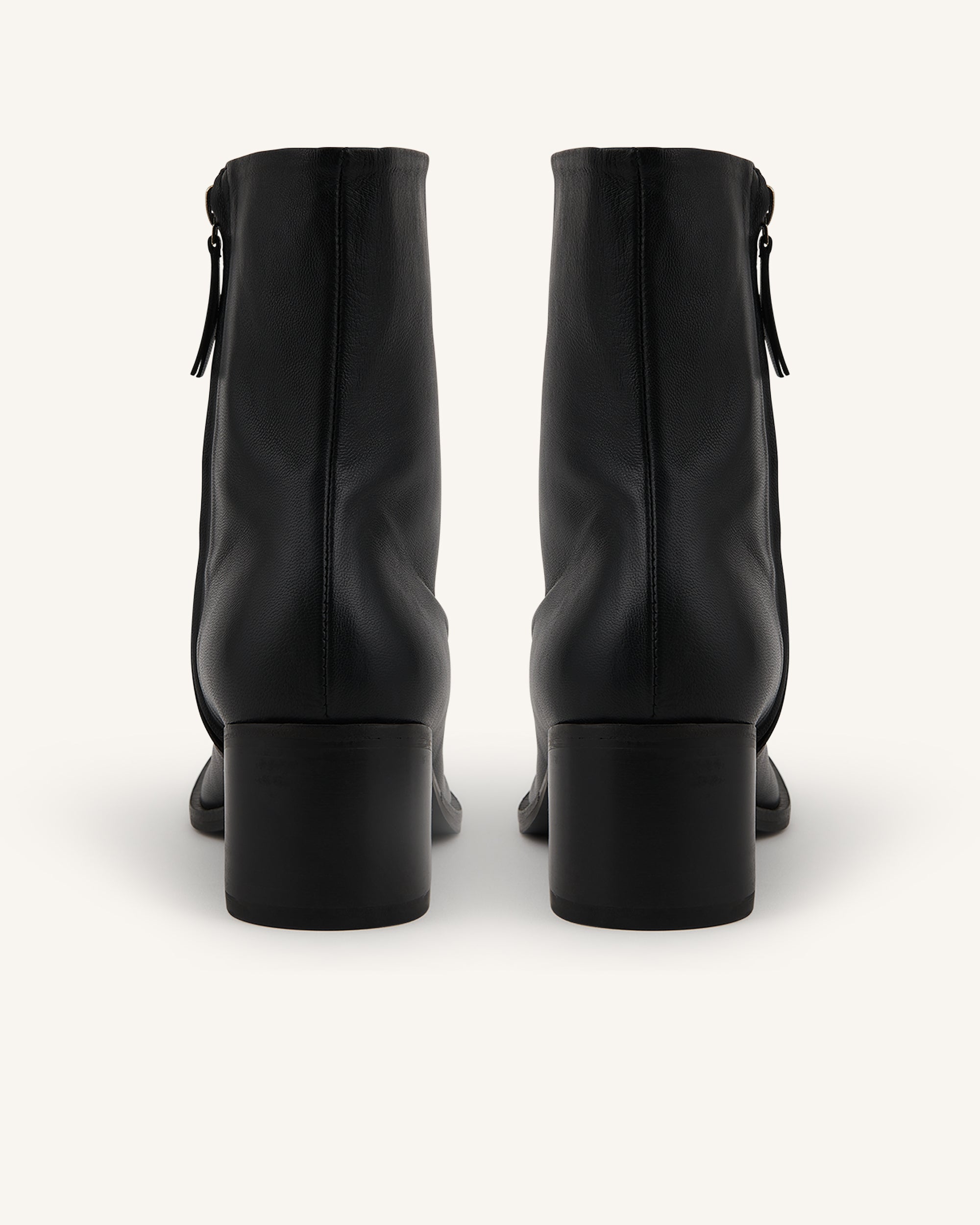 Ladies Women Black Chelsea Ankle Block High Heels Platform Chunky Boots  Shoes | eBay