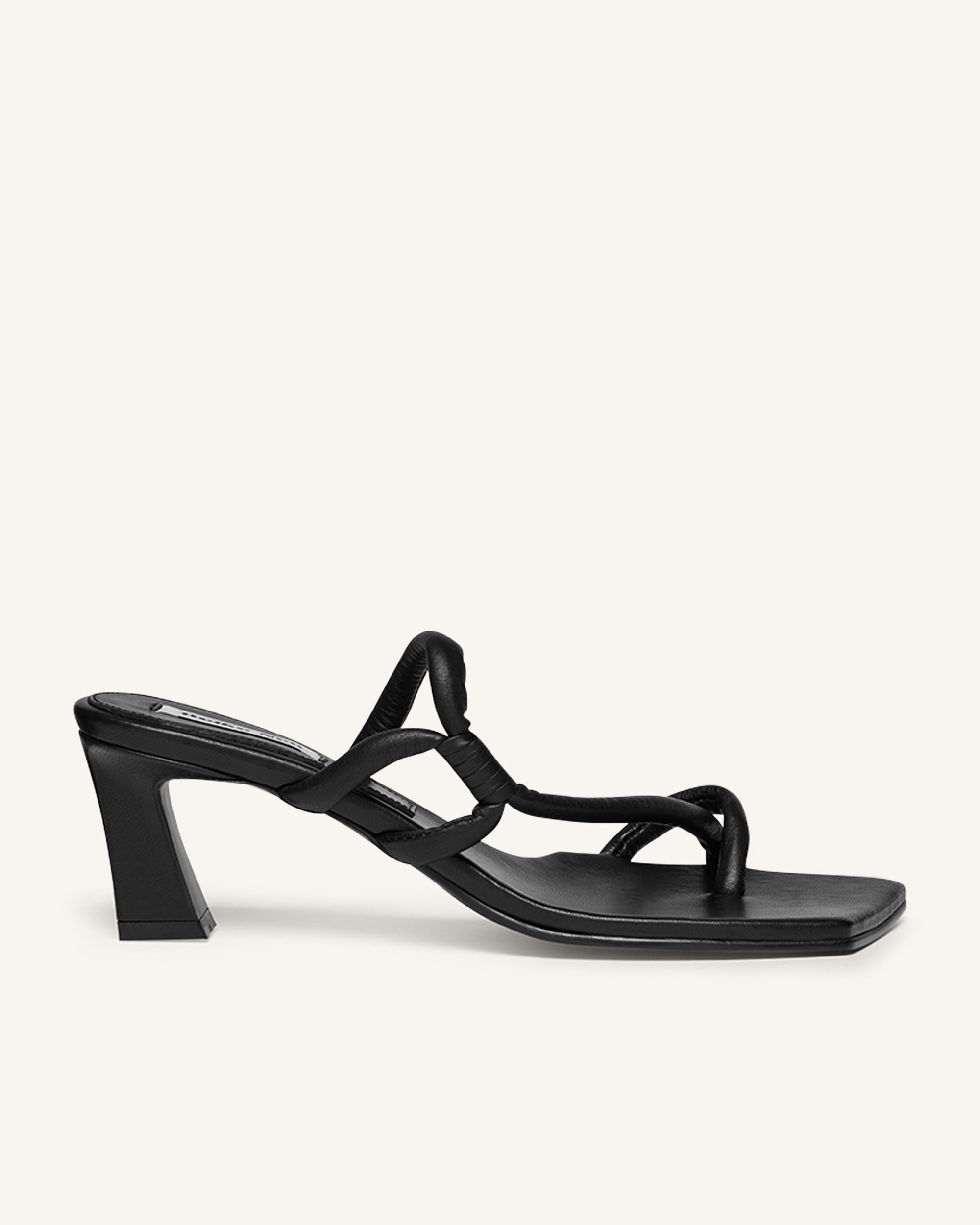 GmbH Kaan high-shine sandals - Black