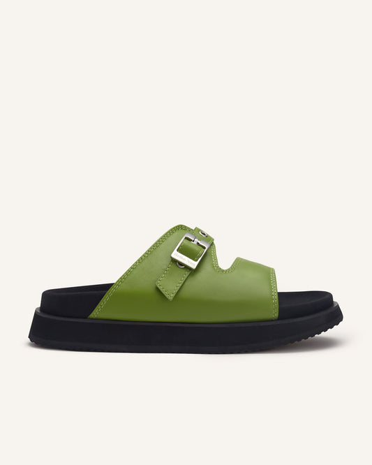 Buckle Sandals Green