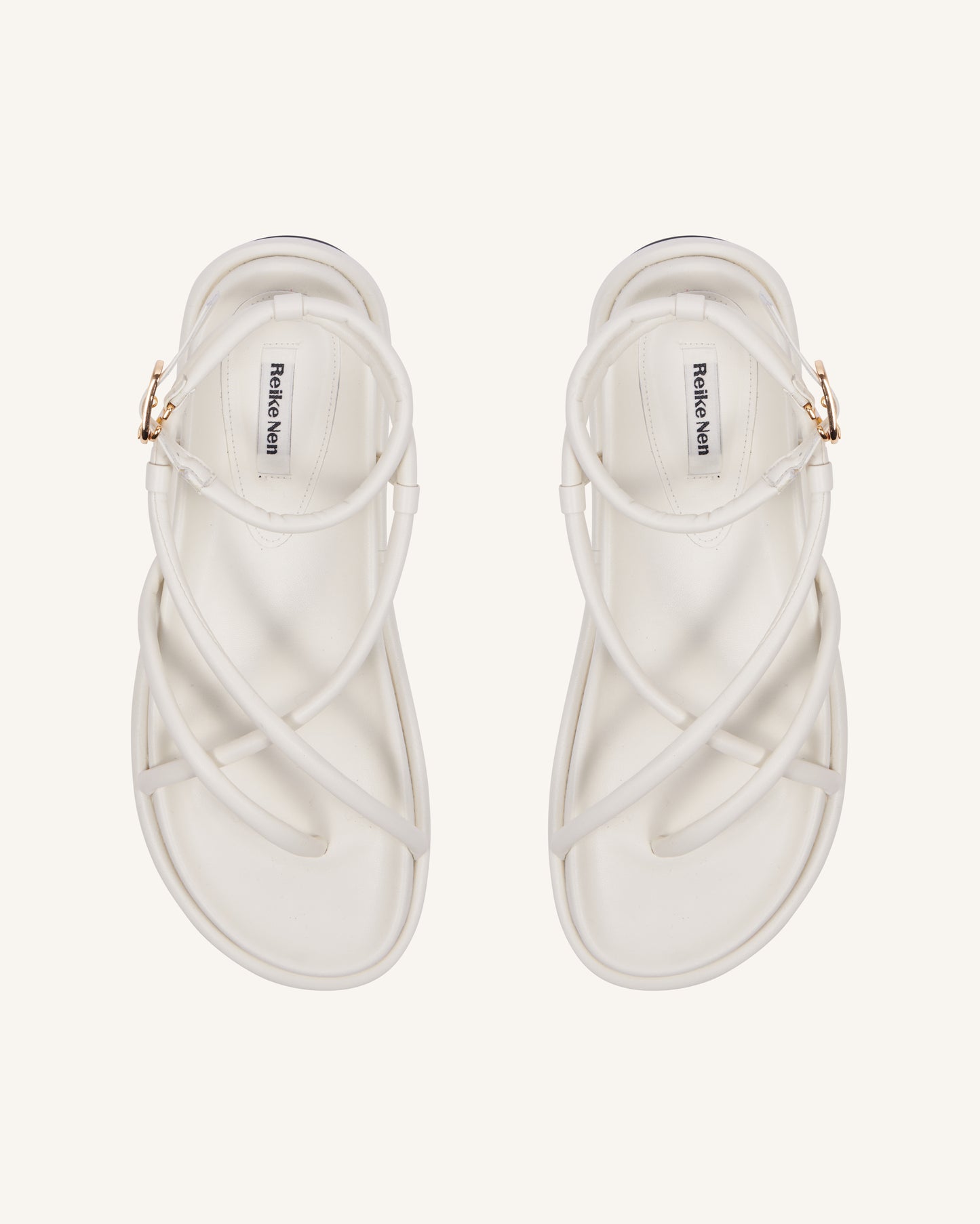 Gaji Platform Sandals White