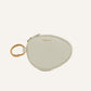 Oval Coin Purse Beige